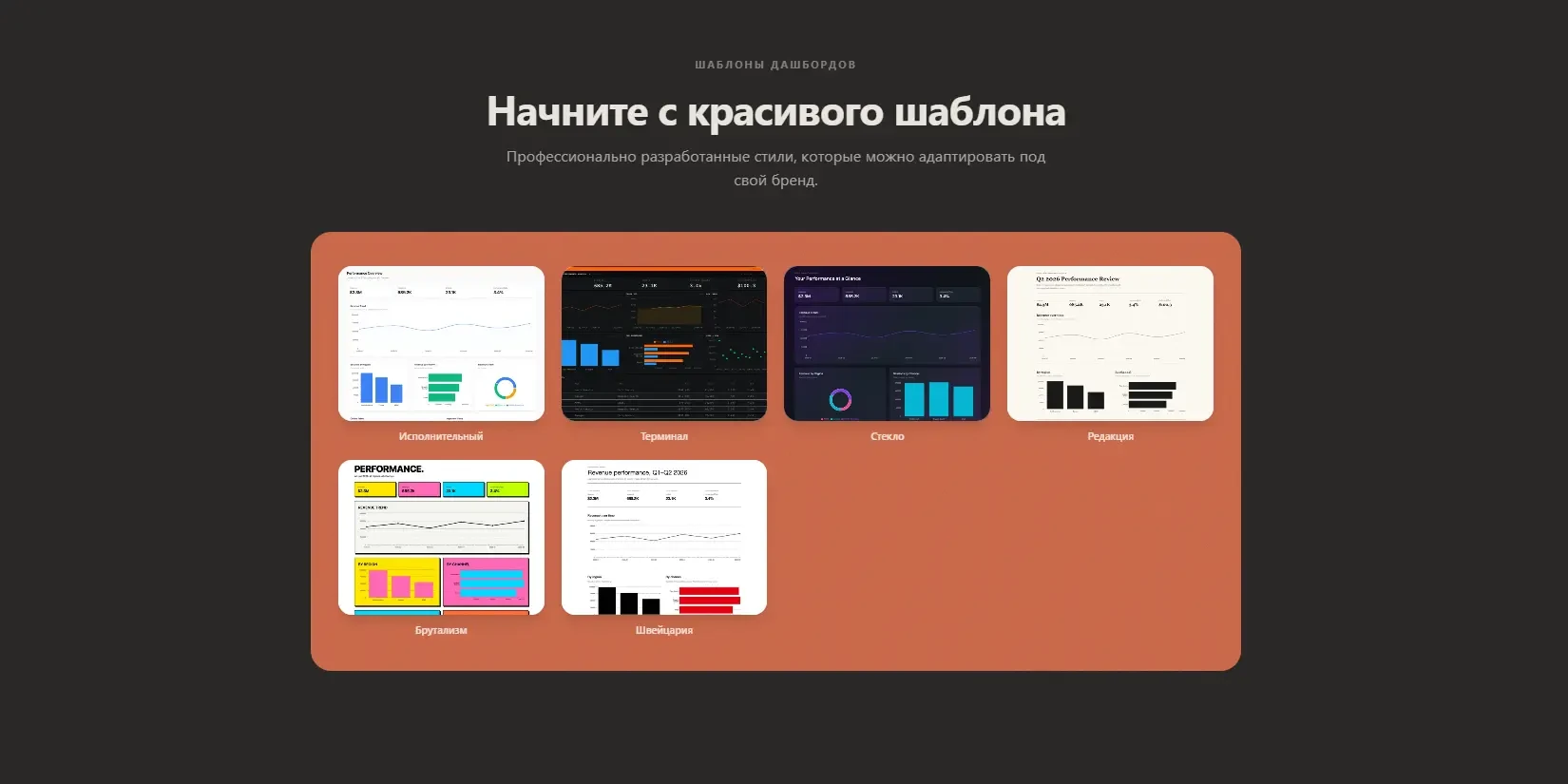 наборы дашбордов